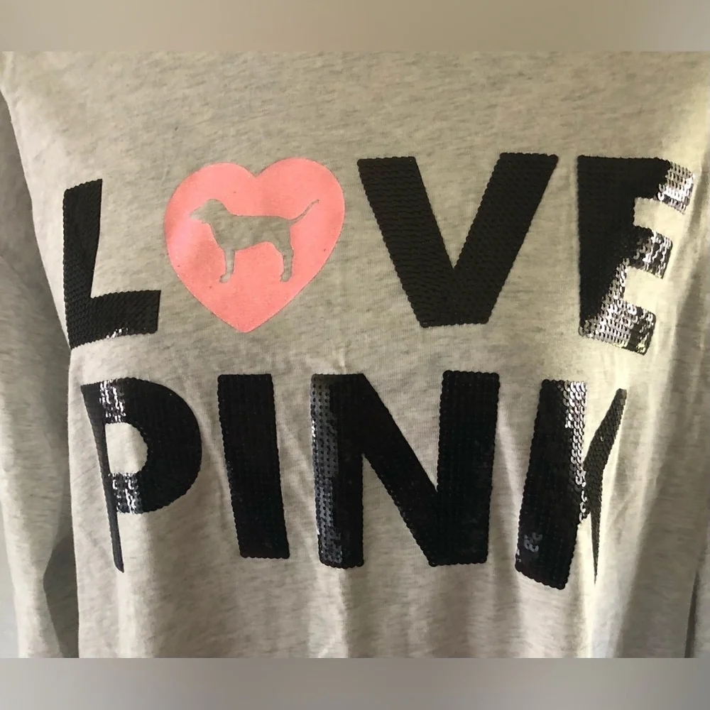 Victoria’s Secret PINK Long Sleeve Shirt- Size Large nwt - Picture 2 of 3